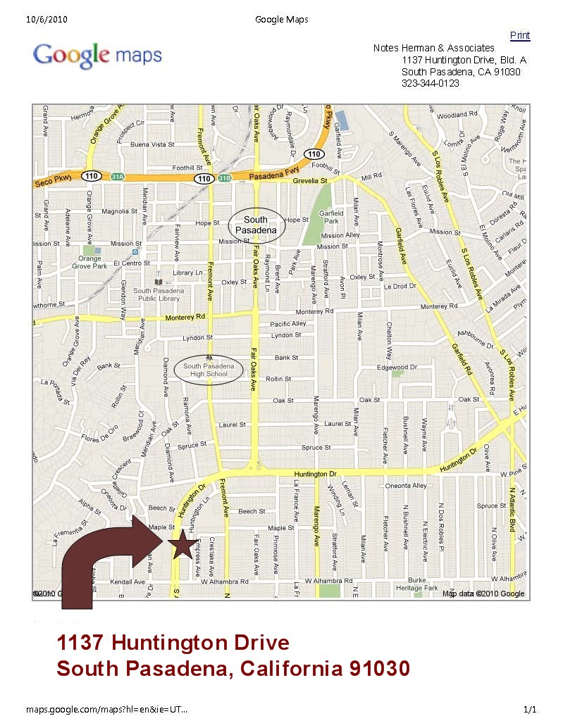 Directions to Commercial building to lease for professional space in